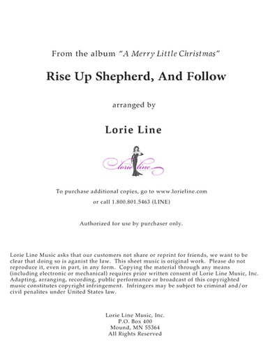 Rise Up Shepherd, And Follow (from 2016 A Merry Little Christmas) (arr. Lorie Line)
