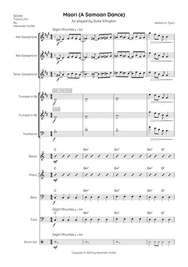 Maori (A Samoan Dance) (arr. Alexander Kuttler)