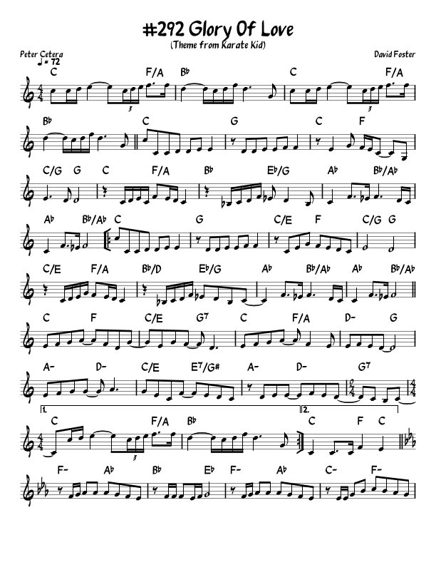 Glory Of Love (arr. John Fries)