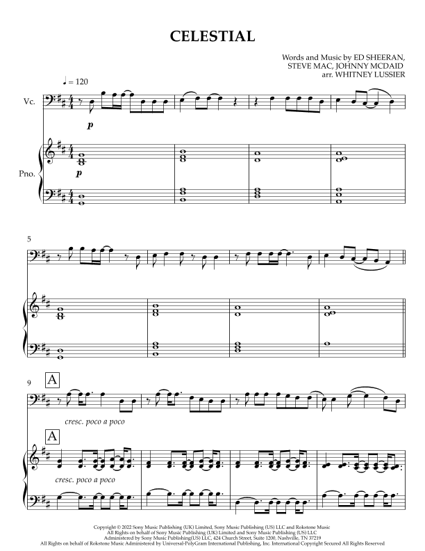 Celestial (arr. Whitney Lussier)