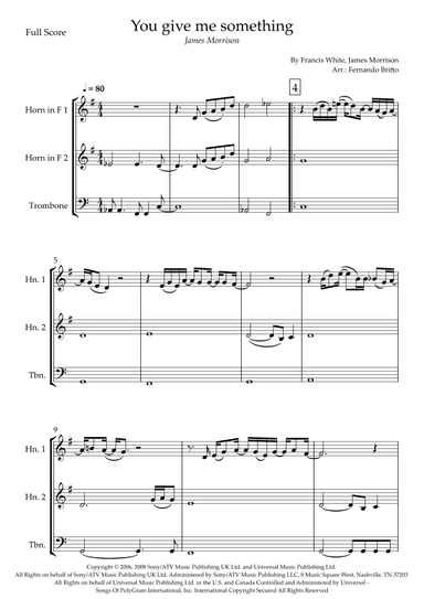 You Give Me Something (arr. Fernando Britto)