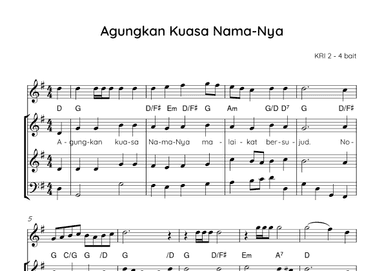 All Hail the Power of Jesus Name - Score Only (arr. Angie Wiranata)