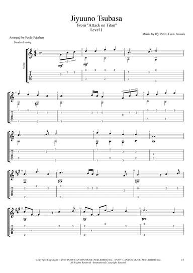 Jiyuuno Tsubasa (arr. Pavlo Pakshyn)