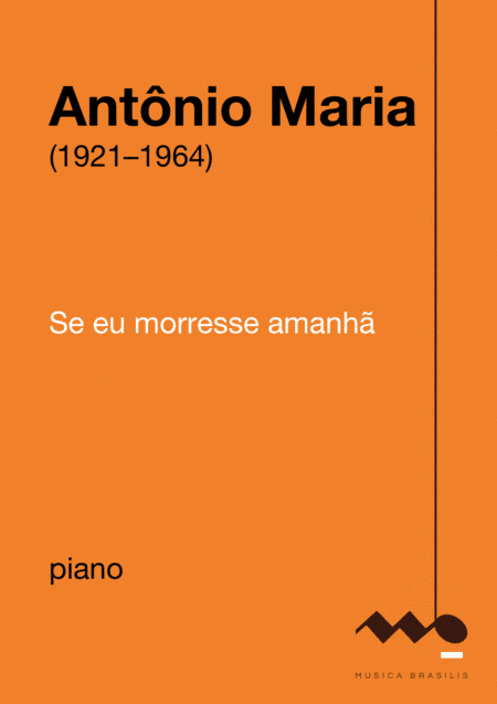 Se eu morresse amanhã (piano)