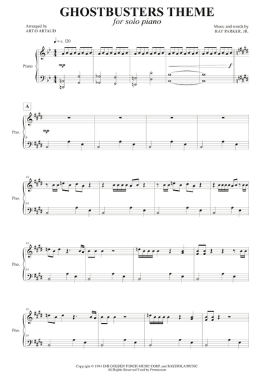 Ghostbusters (arr. Art.o Artaud)