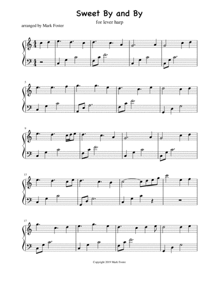 "In the Sweet By-and-By" Arranged for Lever Harp (arr. Mark Foster)