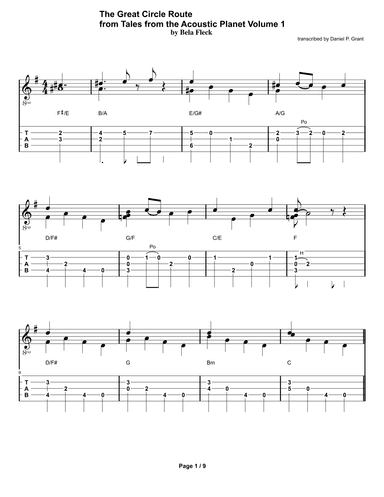 The Great Circle Route (arr. Daniel P. Grant)