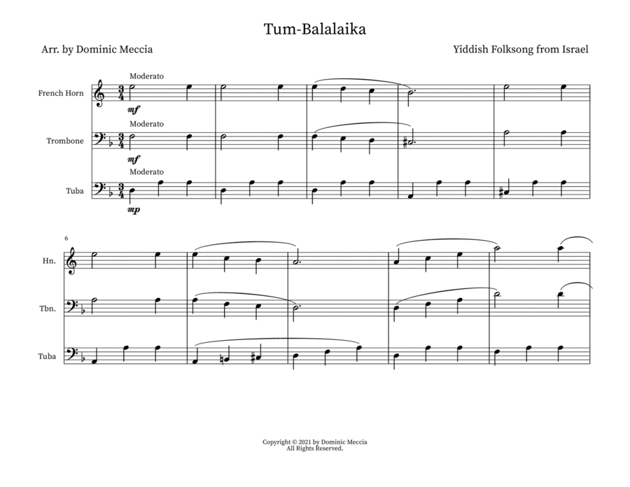 Tum-Balalaika (arr. Dominic Meccia)