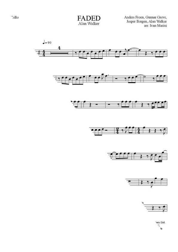 Faded (arr. Ivan Marini)