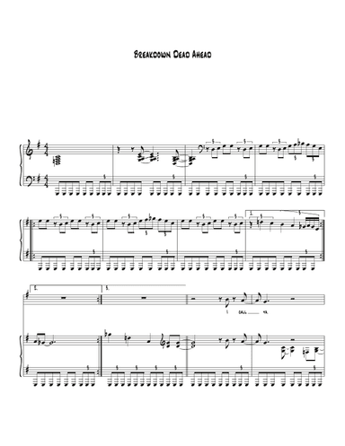 Breakdown Dead Ahead (arr. Biegler)