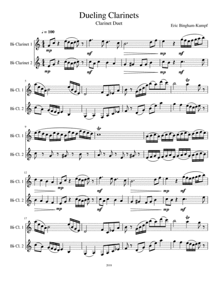 Dueling Clarinets