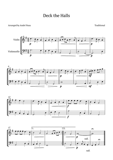 Deck the Halls (arr. André Nusa)