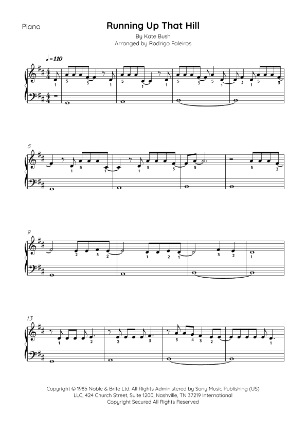 Running Up That Hill (arr. Rodrigo Faleiros)