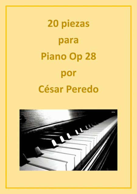 20 piezas para piano solo Op 28