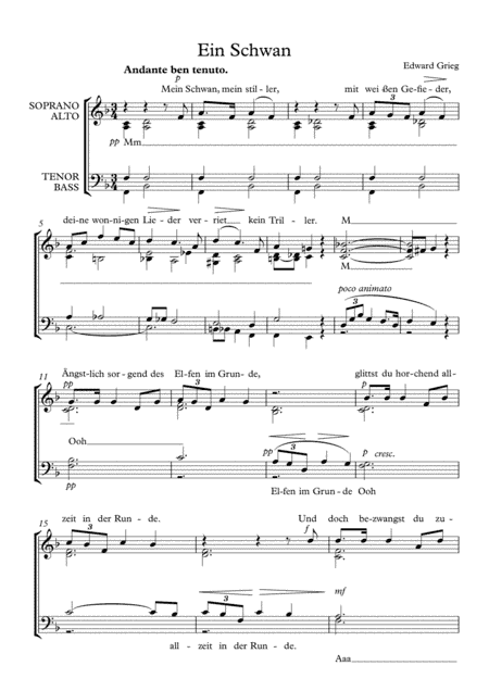 Edward Grieg - Ein Schwan (arr. Dalia Krapavickaitė)