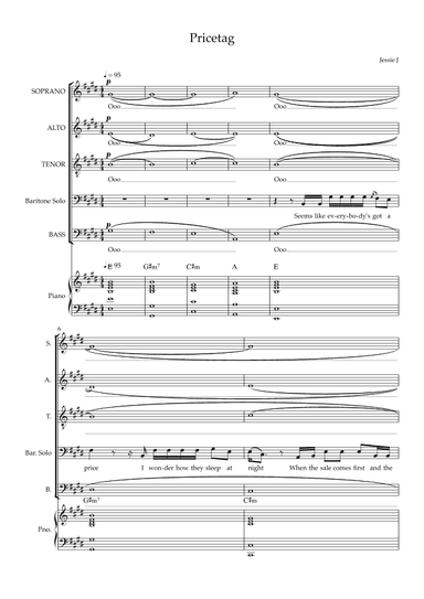 Price Tag (arr. Will Blake)