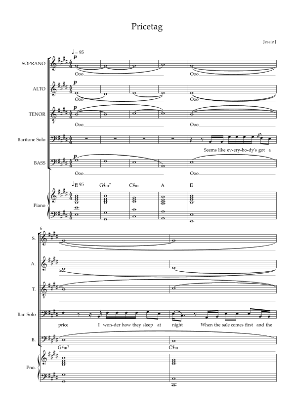 Price Tag (arr. Will Blake)