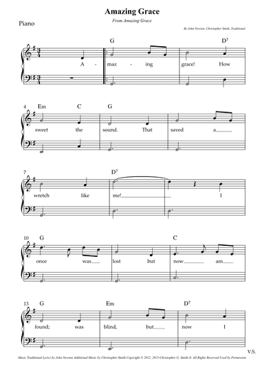Amazing Grace (arr. Wesley S. SIlva)