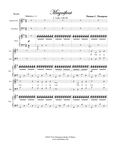 MAGNIFICAT - chorus & piano