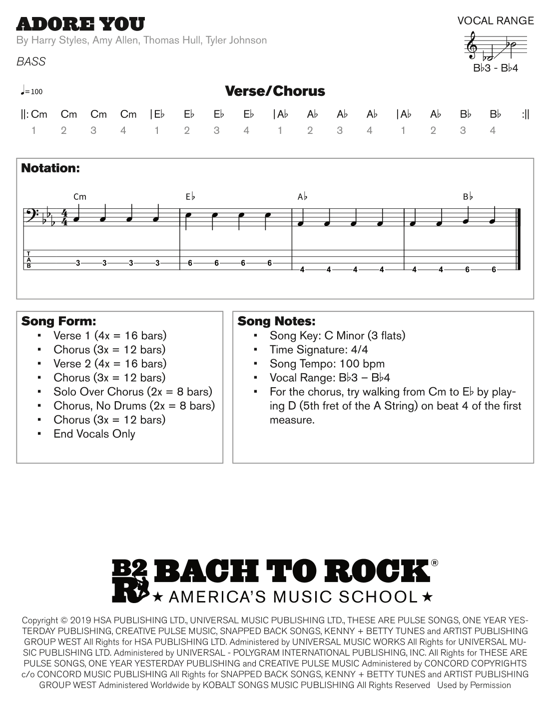 Adore You (arr. Bach to Rock)
