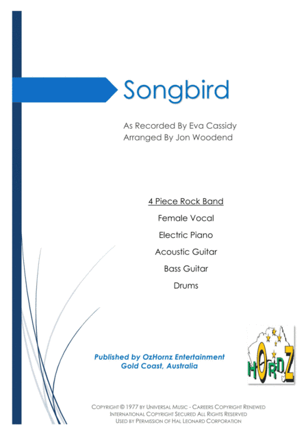 Songbird (arr. Jon Woodend)