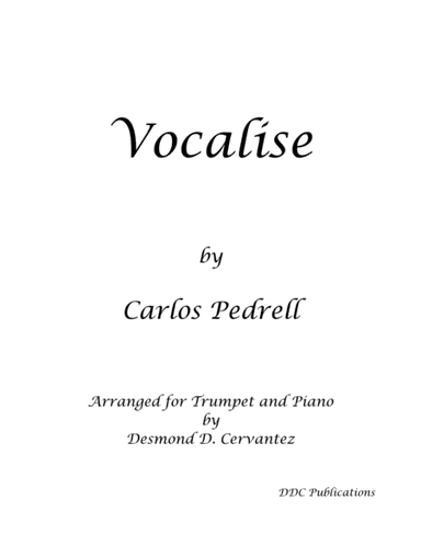 Vocalise (arr. Arr. Desmond D. Cervantez)