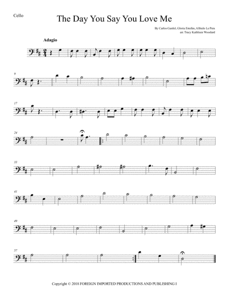 The Day You Say You Love Me (arr. Tracy Kathleen Woodard)