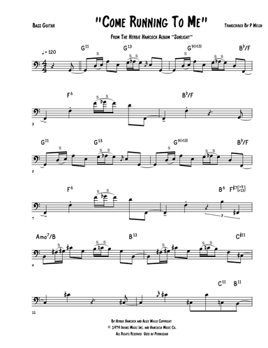 Come Running To Me (arr. P Welsh)