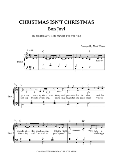 Christmas Isn't Christmas (arr. Mark Waters)