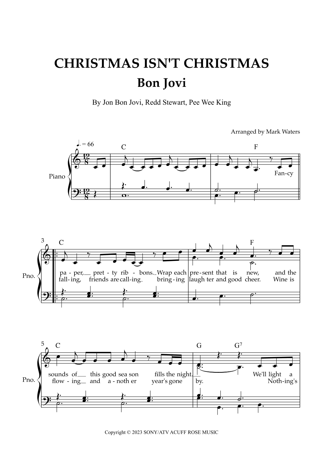 Christmas Isn't Christmas (arr. Mark Waters)