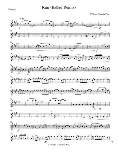 Run (arr. Amanda Pang)