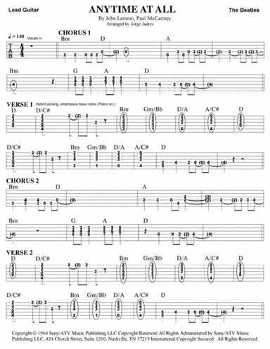 Anytime At All (arr. Jorge Juárez)