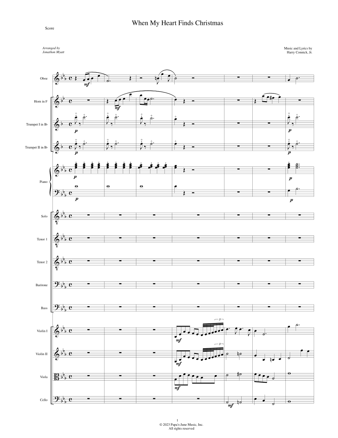 When My Heart Finds Christmas (arr. Jonathon Myatt)