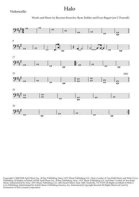 Halo (arr. Caroline Pearsall)