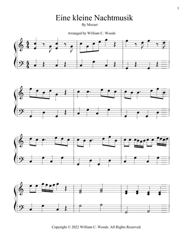 Eine kleine Nachtmusik (arr. William C. Woods)