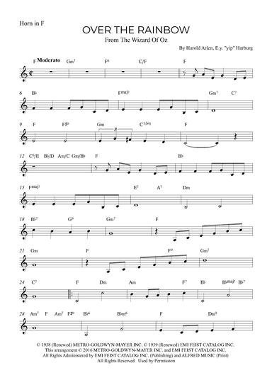 Over The Rainbow (arr. Alex Nunes Rodrigues)