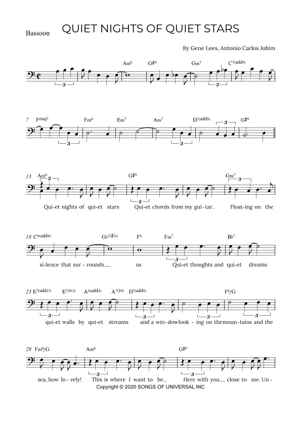 Quiet Nights Of Quiet Stars (arr. Alex Nunes Rodrigues)