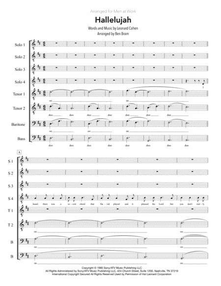 Hallelujah (arr. Ben Bram)