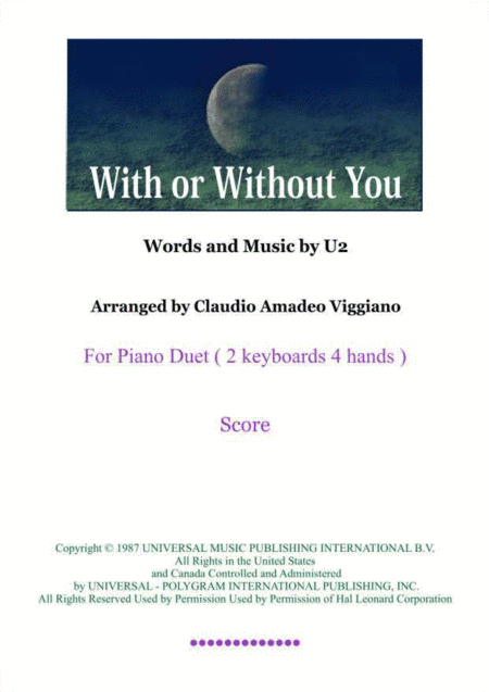 With Or Without You (arr. Claudio Amadeo Viggiano)
