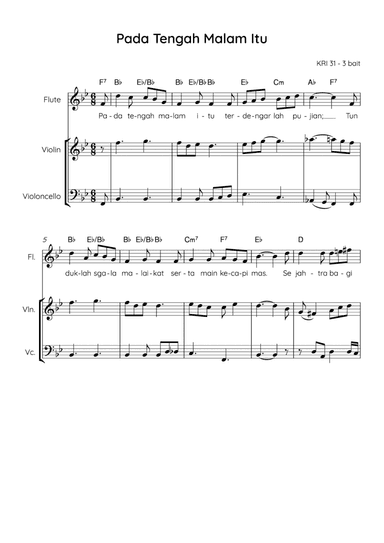 It Came Upon The Midnight Clear / Pada Tengah Malam Itu (arr. Angie Wiranata)