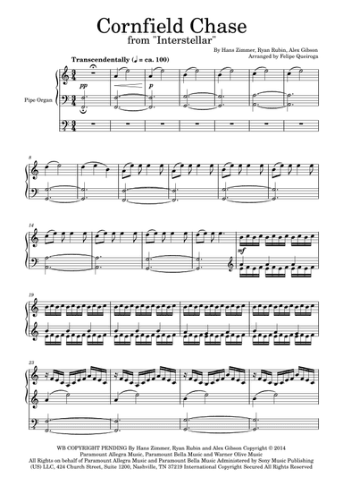 Cornfield Chase (arr. Felipe Queiroga)