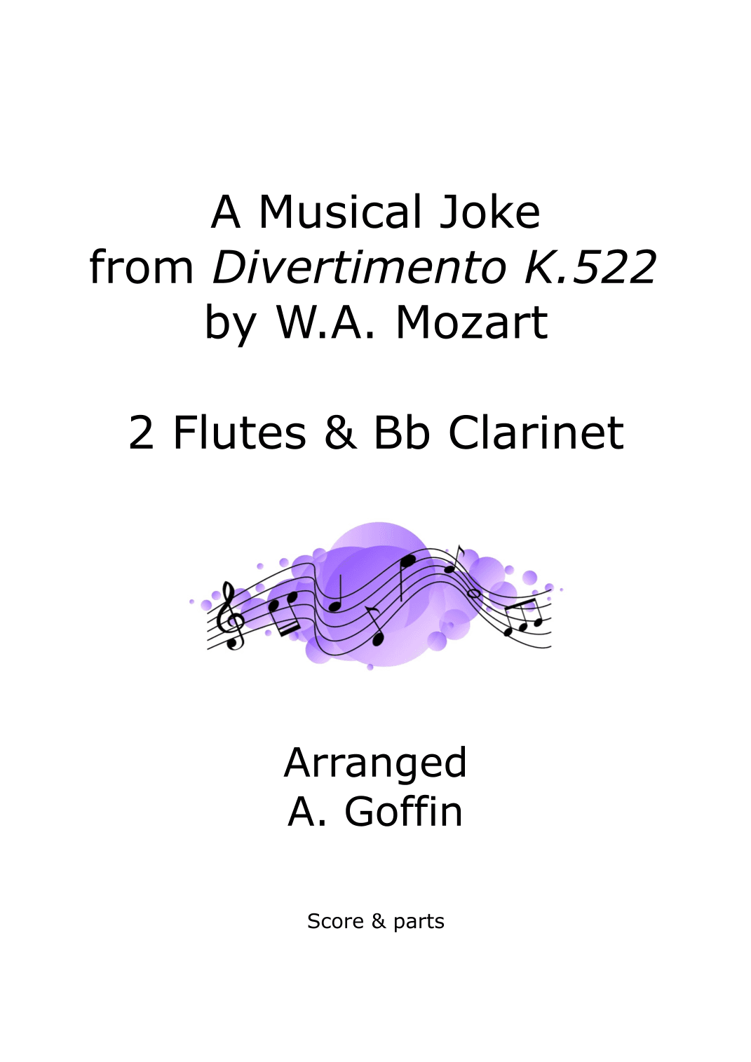 Musical Joke (Divertimento K.522) (arr. Alison Goffin)