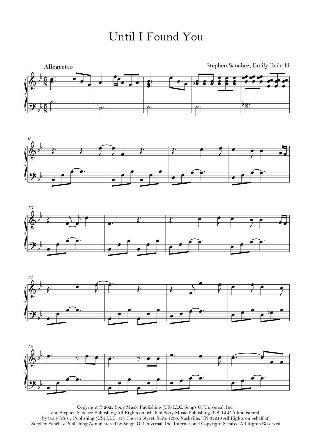 Until I Found You (arr. Lila Lali)