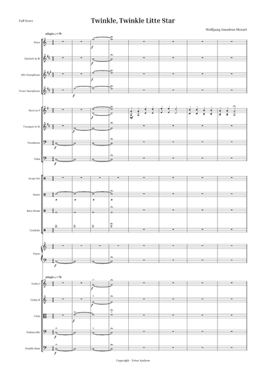 Twinkle, Twinkle Litte Star (arr. Peter Andrew)