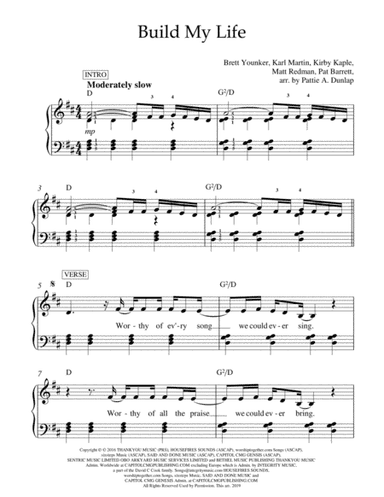 Build My Life (arr. Pattie A. Dunlap)