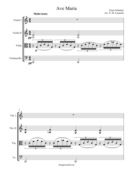 Ave Maria (arr. Nick Lacanski)