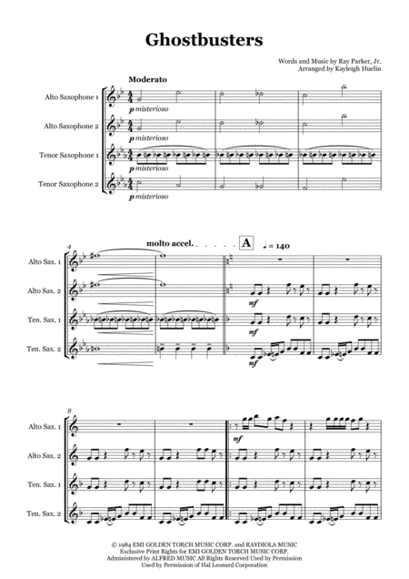 Ghostbusters (arr. Kayleigh Huelin)