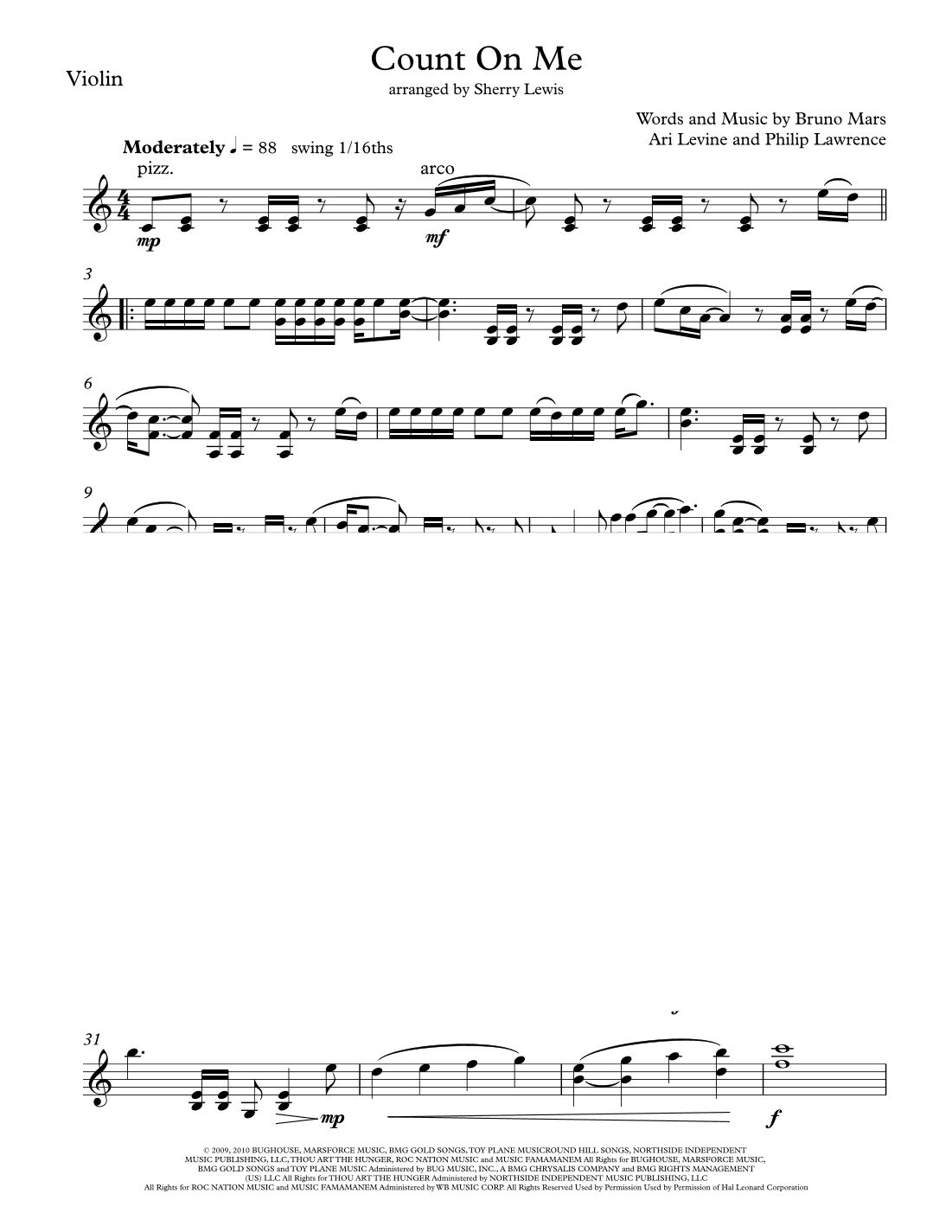 Count On Me (arr. Sherry Lewis)