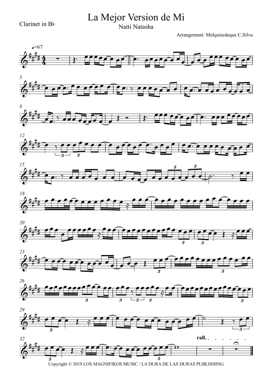 La Mejor Version De Mi (arr. Melquisedeque C.Silva)