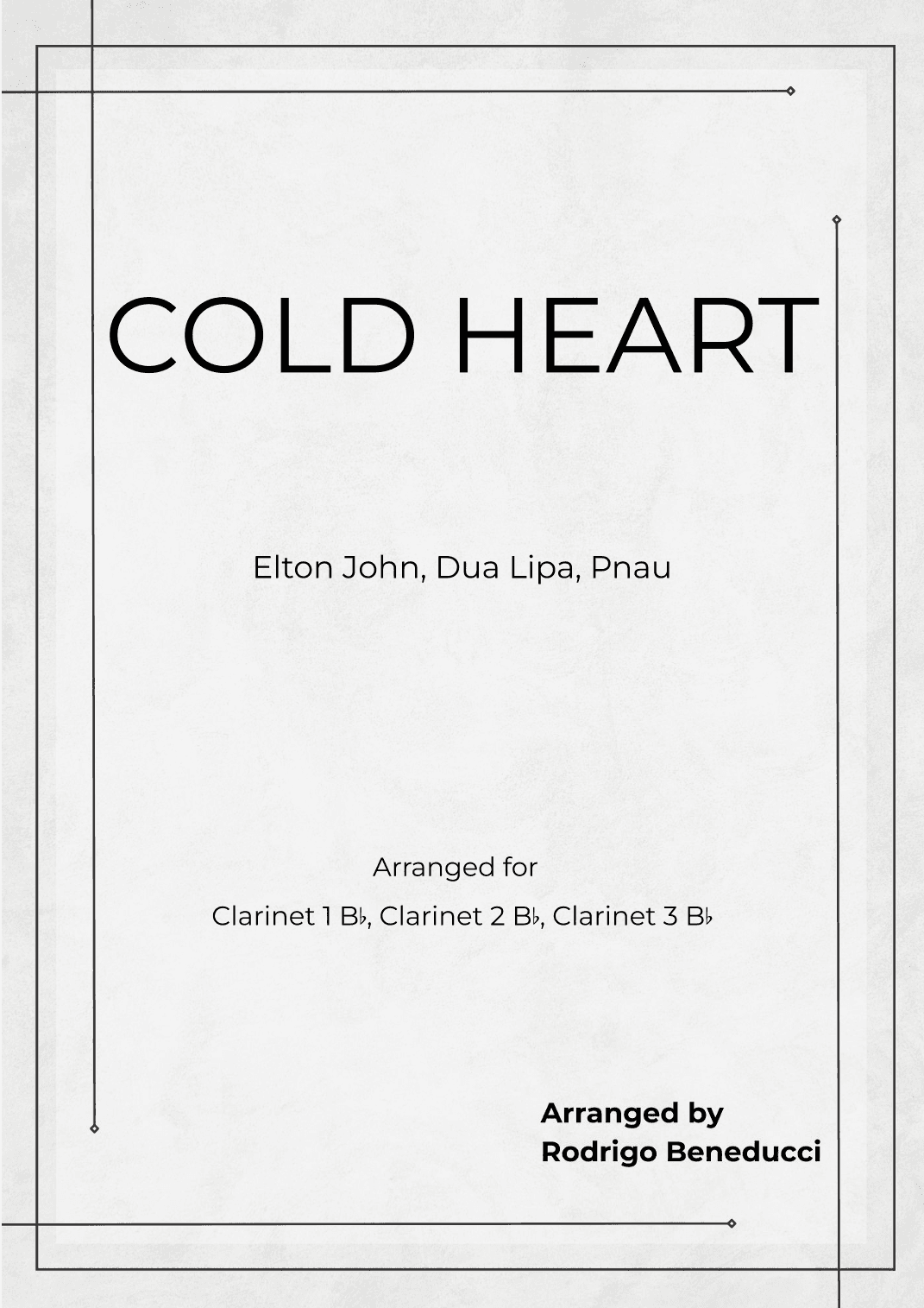 Cold Heart (pnau Remix) (arr. RODRIGO BENEDUCCI)